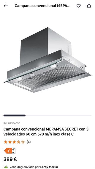 Campana convencional MEPAMSA SECRET 3 velocidades