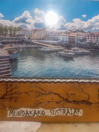 Cuadro Madera Mundaka Lauburu