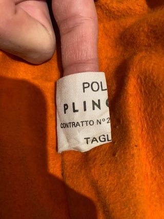 Giacca Pelle Vintage Polizia Nera Taglia L