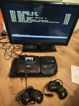 Sega Mega Drive 2 + Mega CD 2