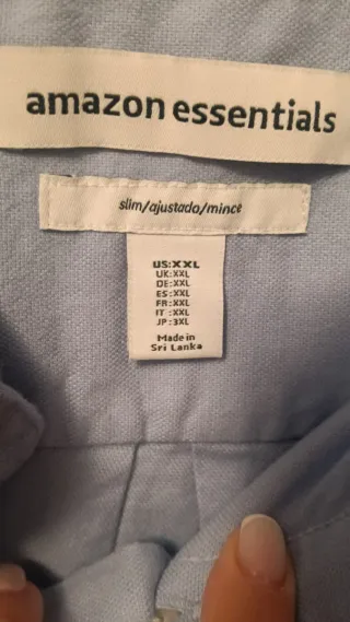 Camisa de vestir azul