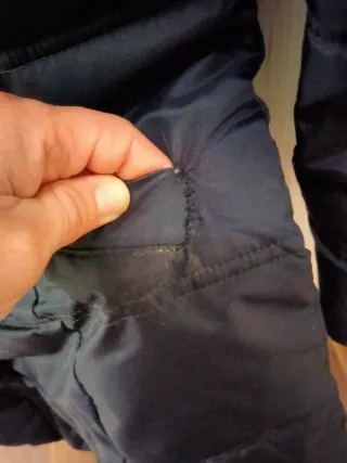 Abrigo acolchado mujer azul