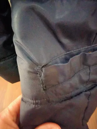 Abrigo acolchado mujer azul