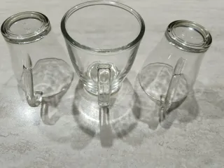 Set 3 Tazze Vetro Trasparente