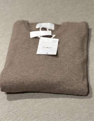 Jersey Zara 100% Cachmere beige nuevo
