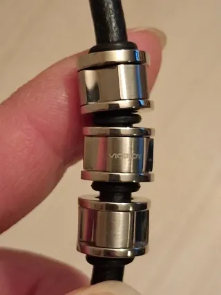 Pulsera Viceroy Hombre Negra y Plateada