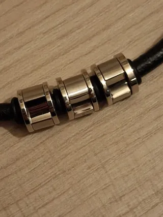 Pulsera Viceroy Hombre Negra y Plateada