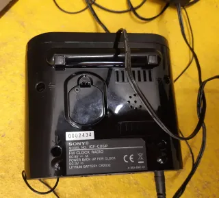 Radio Despertador Sony Negro