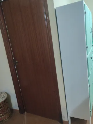 Alacena cocina antigua ,verde y blanca