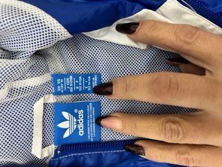 Giacca sportiva Adidas blu e bianca