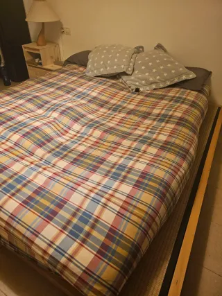 Cama Tatami japonés + 2 Mesitas + Colchón de látex