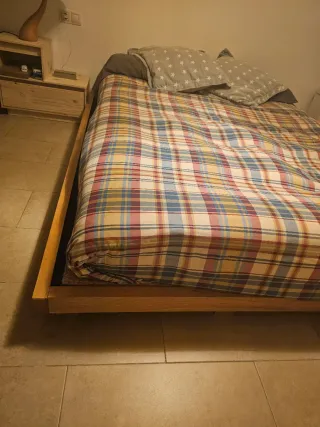 Cama Tatami japonés + 2 Mesitas + Colchón de látex