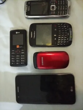 Lote5 Cellulari, Nokia e51, BlackBerry, 2 LG, Samsung