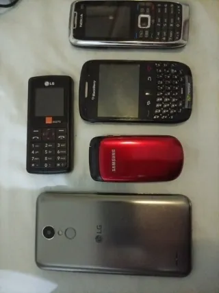 Lote5 Cellulari, Nokia e51, BlackBerry, 2 LG, Samsung