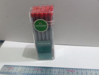 25 Recargas Bolígrafo INOXCROM Gigante Rojo