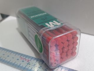 25 Recargas Bolígrafo INOXCROM Gigante Rojo