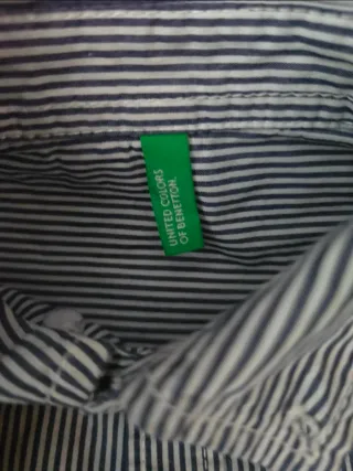 Camicia bambino righe Benetton 8 anni