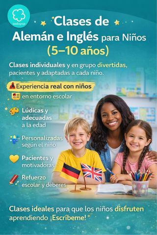 Clases de Alemán e Ingles para Niños (5-10 años)