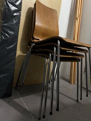 Conjunto 4 Sillas Madera