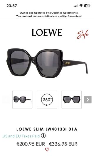Gafas de sol Loewe verdes