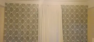 2 Cortinas Ikea Hojas verdes