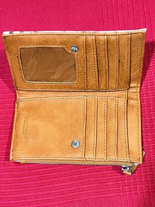 CARTERA MONEDERO STRADIVARIUS FLORES Y MARIPOSAS