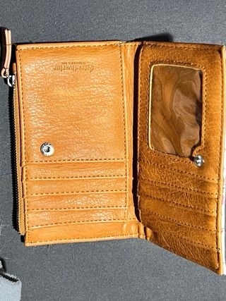 CARTERA MONEDERO STRADIVARIUS FLORES Y MARIPOSAS