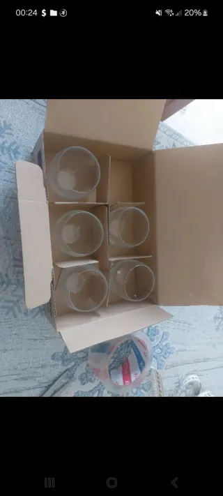 Set 5 Bicchieri Mini Lucano Vetro