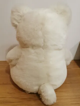 Peluche Oso Blanco con Pajarita Tartán