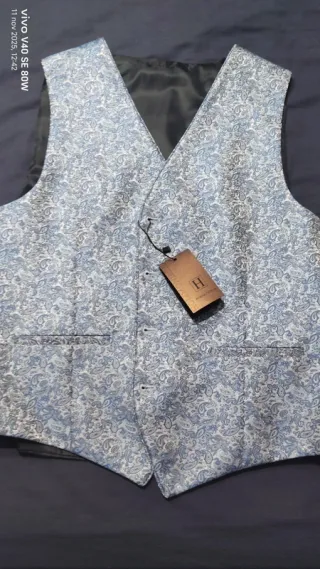 Traje de Novio Azul Teal Nuevo