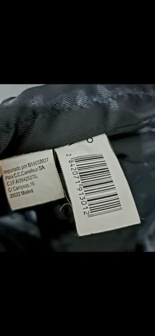 Chaquetón de piel negro hombre Talla G