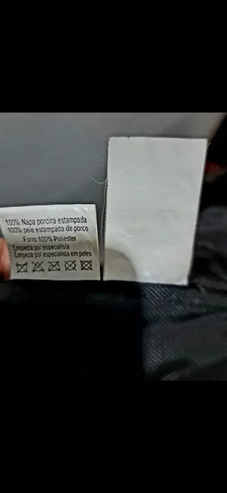 Chaquetón de piel negro hombre Talla G