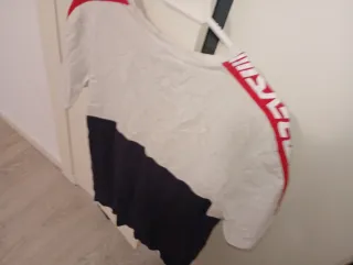 Camiseta corta bicolor