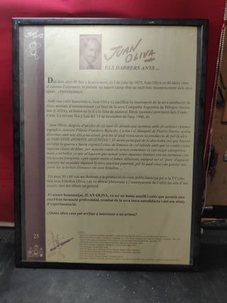 Cuadro Juan Oliva Dibujante Animado