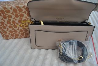 Mala Coach Nude Nova com Caixa