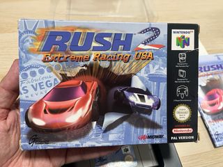 Rush 2 Extreme Racing USA N64 Caja Manual Cartucho