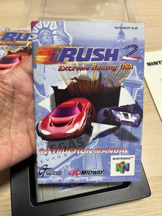 Rush 2 Extreme Racing USA N64 Caja Manual Cartucho