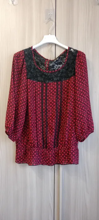 Set Fornarina Blusa & Pantalone Nero Rosso