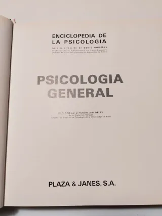 Psicología General (Tomo 1 de la 'Enciclopedia ...