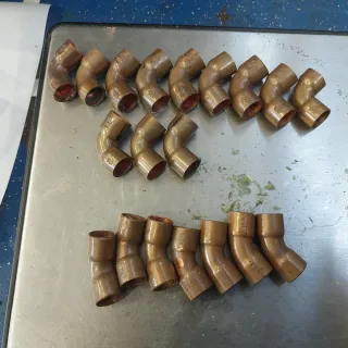 Codo Soldar Cobre H-H