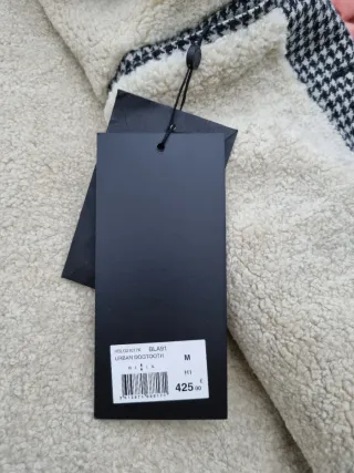 Chaqueta The Kooples Houndstooth Negra y Gris