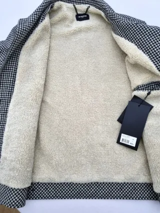 Chaqueta The Kooples Houndstooth Negra y Gris