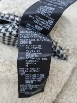 Chaqueta The Kooples Houndstooth Negra y Gris