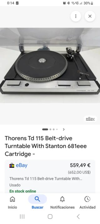 Giradischi Thorens TD 115 completamente revisionato