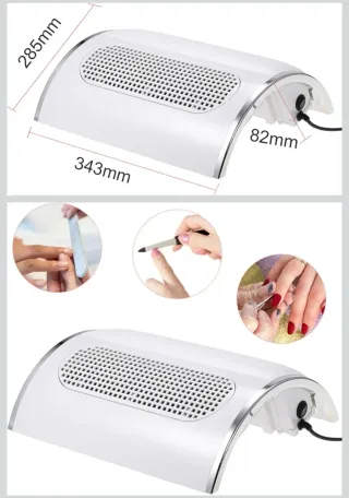 Aspirador de uñas blanco, casi nuevo