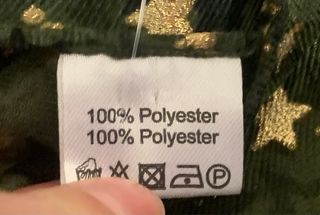 Pañuelo de color verde militar con estrellitas