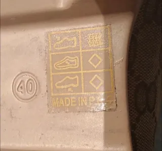 Mocasines plataforma monograma beige/marrón 40