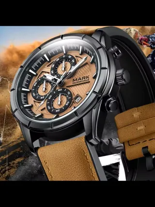 Reloj Mark Fairwhale Hombre Marrón y Dorado
