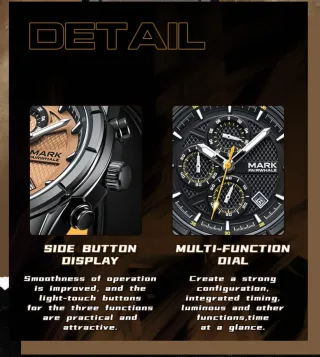 Reloj Mark Fairwhale Hombre Marrón y Dorado