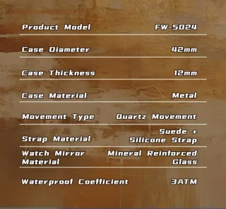 Reloj Mark Fairwhale Hombre Marrón y Dorado